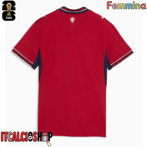 Repubblica Ceca Prima Maglia Femmina Mondiali 2026 Manica Corta